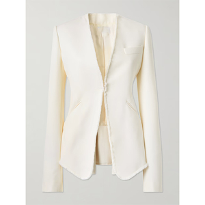 Áo khoác Blazer Vải Lanh Hoa dài thông thường dáng ôm một nút thanh lịch cho nữ mới Áo khoác thêu 3D đầy đủ - Product Image 2