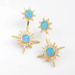 ZG0392 Dainty High Quality <strong>Opal</strong> Jewelry Statement <strong>Earrings</strong> <strong>Opal</strong> <strong>Earrings</strong> for Women - Product Image 1
