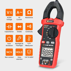 XEAST XE-2610E True RMS Digital Clamp Meter AC/DC spush NCV temperatura capacità OEM supporto personalizzato continuità - Product Image 1