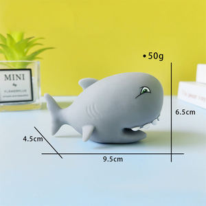 ของเล่นบีบรูปฉลามอ้วน 6.5 ซม. ยอดนิยม ขายส่ง ทำจาก TPR บีบคลายเครียด ของขวัญสำหรับเด็กและผู้ใหญ่ บรรเทาความเครียด - Product Image 4