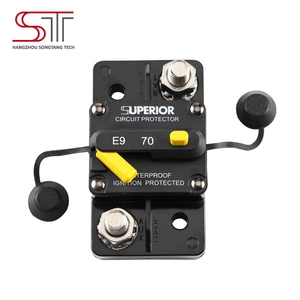 Interruptor de circuito bimetálico E93 70A con terminal diagonal de 3/8 pulgadas, impermeable <span class=keywords><strong>y</strong></span> de reinicio manual para embarcaciones de pesca de arrastre. - Product Image 5