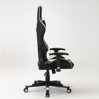 Chaise de jeu en cuir pour l'e-sport avec dossier haut de style course et soutien ergonomique professionnel, chaise de jeu de luxe