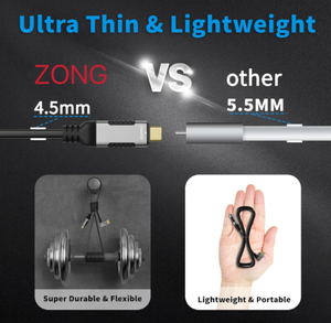 Câble <span class=keywords><strong>HDMI</strong></span> à angle droit mince de Type C à 90 degrés 4K60Hz Câble adaptateur <span class=keywords><strong>USB</strong></span> C <span class=keywords><strong>vers</strong></span> <span class=keywords><strong>HDMI</strong></span> Compatible avec Thunderbolt 3/4 pour ordinateur portable - Product Image 4