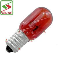 Ampoule indicatrice de four rouge E10 T20 240V 5W, lampe d'avertissement incandescente résistante aux hautes températures, remplacement