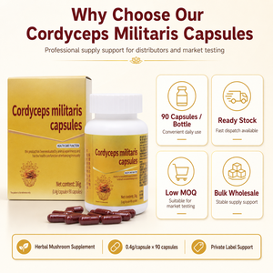 Capsules de Cordyceps pour le soutien énergétique naturel |   Soutien quotidien pour la vitalité et l'endurance |   Extrait pur de Cordyceps Militaris |   90 Capsules - Product Image 3