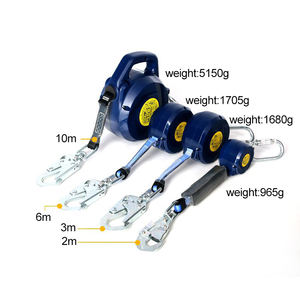 Lanière de sécurité rétractable portable pour travailleur, dispositif anti-chute auto-rétractable, 2m 3m <span class=keywords><strong>5m</strong></span> 6m 10m - Product Image 5