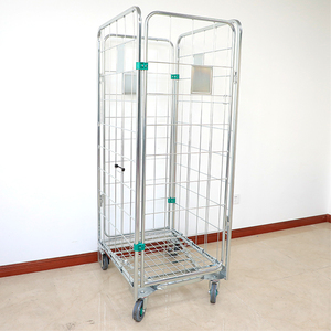 Carrello Pieghevole Logistico OEM in Rete Metallica a Quattro Lati per Magazzino, Capacità di Carico 500kg, Vendita Calda - Product Image 1