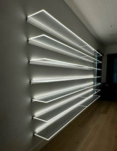 맞춤 제작 벽걸이형 DIY 평면 아크릴 LED 디스플레이 선반 - Product Image 6