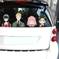 300 designs en gros, autocollants animés mixtes, autocollants lenticulaires personnalisables pour voitures, décorations de dessins animés, autocollants de voiture imperméables