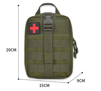 Pochette médicale d'urgence multifonctionnelle pour l'extérieur, trousse de premiers soins portable pour la randonnée en pleine nature, le bushcraft et les excursions en plein air