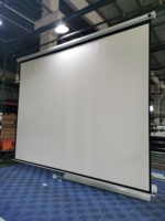 Écran de projection électrique motorisé 4K 2025 Telon 72 84 100 120 150 pouces avec télécommande pour cinéma maison