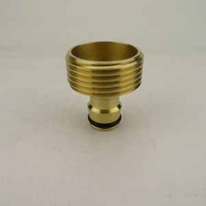 Copper Garden Hose Connector Adapter 1 Inch Threaded Plug For Bulk Hose Durable Forging - Product Image 2