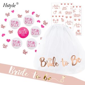 Nuovo stile sposa da fascia e velo addio al nubilato sposa da fascia velo tatuaggi Badge <span class=keywords><strong>Confetti</strong></span> per festa nuziale E3094 - Product Image 3