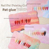 Bestseller transfrontalier Gel de stamping à neuf grilles couleur unie pour nail art style macaron, sans rinçage, dégradé sans couture