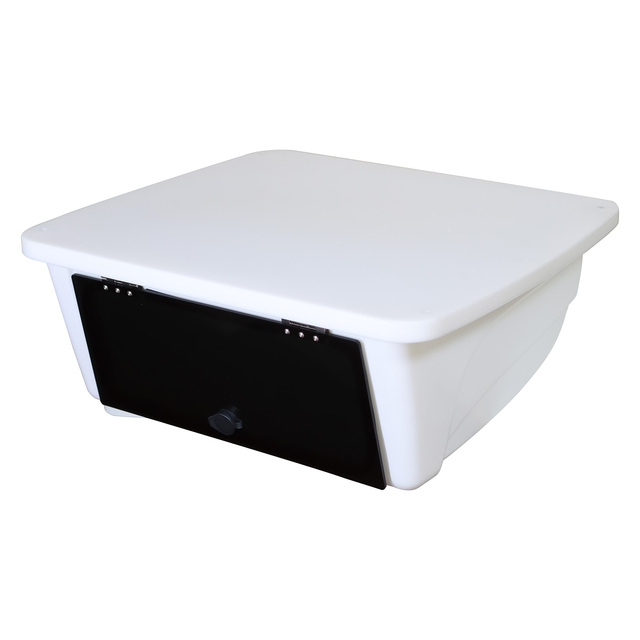 Universal T-Top Electronics Box SB200 Clamp on Overhead Center Console Boat Marine Storage Camps for 2",1.5",1.9" Tubing