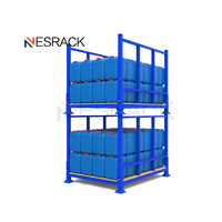 Étagère métallique robuste pour pneus de voiture, cage empilable pour entrepôt, rouleau de tissu, tapis, cuir, stockage, équipement de stockage de marchandises