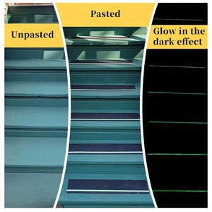 Cinta Adhesiva de Seguridad Antideslizante de Alta Resistencia, 50 mm x 5 m, Negra y Amarilla, Impermeable, para Interiores y Exteriores, Rollo de Película Adhesiva para Escaleras - Product Image 3