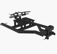 Machine à ramer T-Bar verticale à levier, largeur réglable, avec poignées à charge de plaques, en acier de 4 mm, avec supports à plaques, pour entraînement dorsal en salle de sport commerciale