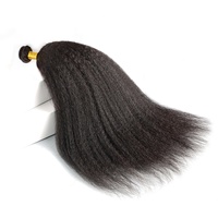 Queue de cheval multifonctionnelle en cheveux humains brésiliens vierges Remy Yaki, grade 12A, avec cordon de serrage, personnalisable, sans extension capillaire