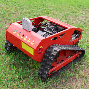 Direkt verkauf Automatische Raupe Benzinmotor Maschine Selbst fahrende drahtlose Fernbedienung Rasenmäher <span class=keywords><strong>Rc</strong></span> für Garten - Product Image 4