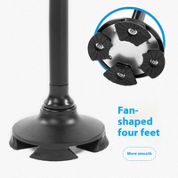 K05A- # B #     Vente en gros de bâtons de marche pliants en aluminium à la mode avec lumière, bâtons de marche à quatre pieds pour personnes âgées