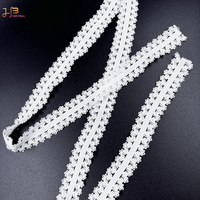 1105-23 Sangle élastique en nylon blanc personnalisée, ruban élastique extensible en matière première pour la fabrication de sous-vêtements et d'accessoires vestimentaires