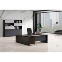 Ensemble de mobilier de bureau professionnel MFC haut de gamme Bureaux de direction modernes de grande taille pour la vente en gros