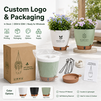 WEICHENGXING Vente en gros de jardinières suspendues auto-arrosantes en plastique, pot de fleurs suspendu, panier suspendu pour la maison et le jardin