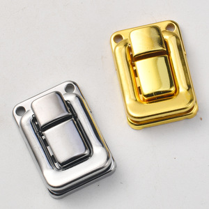 Taiping Buckle Metal <b>Box</b> Lock <b>Chrome</b> Gold Gift Craft Wooden <b>Box</b> Square Buckle Accessory - Product Image 2
