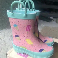 Nouvelles bottes de pluie pour enfants, garçons et filles, en tube de caoutchouc, imperméables et antidérapantes, design mixte, chaussures d'eau