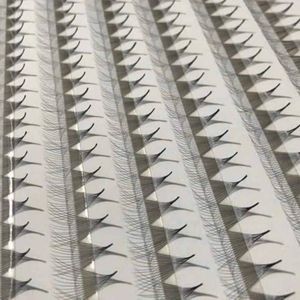 18D coréen PBT Base pointue étroite fait à la main ventilateur Extension de cils usine thermocollée Nature à la recherche de volume Base mince beauté - Product Image 5