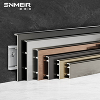 Panneau de base architectural décor en acier inoxydable plinthe sol mur lignes bordées plinthe