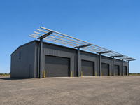 Almacén de Estructura de Acero Prefabricado Duradero, Listo para Expansión Solar, Cumple con AISC, Kit de Construcción de Taller Metálico, Almacén, Garaje