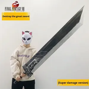 Espada de Juguete de 145 cm de Final Fantasy COS Loid <span class=keywords><strong>Destruction</strong></span> Greatsword, Espada con Daños de Guerra, Arma de Juguete de PU Suave, Modelo Chino - Product Image 3