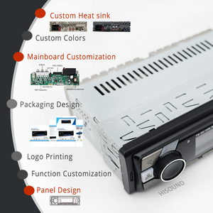 Заводская распродажа 1DIN автомобильное радио один din стерео аудио с aux fm два usb автомобильный mp3-плеер - Product Image 4
