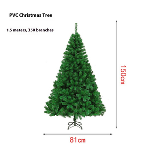 Décoration de Noël de luxe, sapin de Noël lumineux et décoré, arbre de simulation PVC/PE, décoration pour la maison, décoration pour centre commercial - Product Image 6
