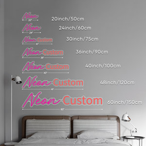 Signes néon LED chat chien mignon carlin chiens pattes lumières pour décoration murale alimenté par USB pour chambre à coucher décoration de chambre d'enfants - Product Image 5