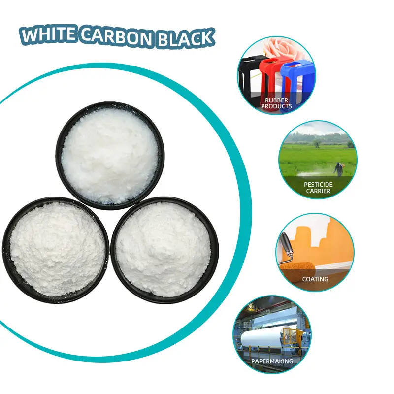 Bán sỉ giá cao su sử dụng silica ngậm nước vô định hình kết tủa silica fumed silica SiO2 bột carbon Trắng