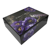 Vente en gros de boîtes-cadeaux en bois de luxe avec finition laquée piano, design personnalisé, pour chocolat et dattes, pour le marché de Dubaï