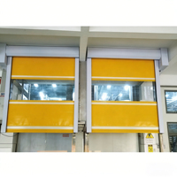 Porte de garage industrielle moderne à levage vertical, étanche, coupe-vent, en PVC, télécommandée, à enroulement, très vendue