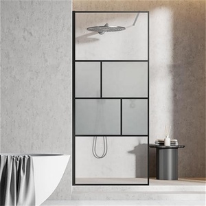 Pannello di vetro doccia fisso Oumeiga <span class=keywords><strong>vicino</strong></span> a Me schermo doccia intero 85X190 cm porta doccia Walkin - Product Image 2