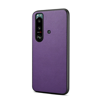 Étui de téléphone Denior OEM/ODM en similicuir PU texturé litchi, gaufré, anti-traces de doigts, design de luxe, compatible avec la charge sans fil