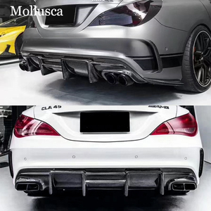 Difusor Trasero de Fibra de Carbono Estilo FD para CLA-Class W117 C117, Labio de Parachoques Trasero, 2013-2020 - Product Image 2