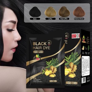 Premium Organic Herbal Bubble Hair Dye Oil-Unisex Normal Hair 1-Wash Blackening Gray Coverage & Hair Growth Factory Wholesale - Product Image 1