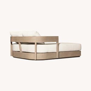 Leisure and Modern Garden Furniture Hotel Patio Teak Wood Outdoor Furniture <strong>Daybed</strong> - Product Image 3