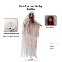 Nouvelle Décoration Lumineuse d'Ambiance pour Halloween 2026 : Pendentif Thème Mariée, Fille Vampière, Maison Hantée, Chambre Secrète Horreur