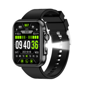 Montre connectée sport avec lampe de poche, appels Bluetooth, surveillance de la fréquence cardiaque, montre intelligente et bracelet de fitness - Product Image 1
