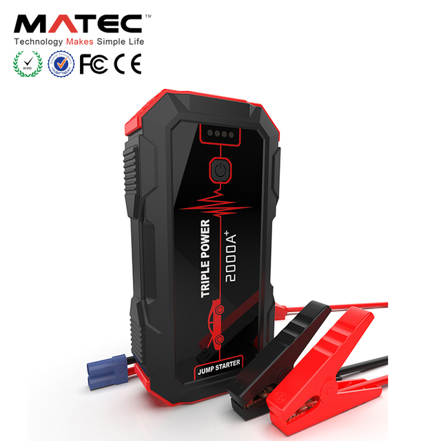 20000mAH 1000A 2000A Peak Current High Power Motorcycle Jump Starter Kit with Lithium Battery Power Bank Booster 12V