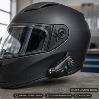 Casque de moto G10 avec caméra RVB, 6.1 2MP 2.5K, WiFi, prévisualisation, enregistrement en boucle, 120° °   Carte TF 256 Go pour appareil photo