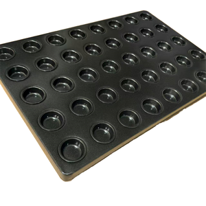 Hot Bán 600*400Mm Nhôm Thép Bánh Pan Với 40 Dây Đeo Cấp Thực Phẩm Vòng Hình Muffin Nướng Khay Không Dính Lớp Phủ - Product Image 3